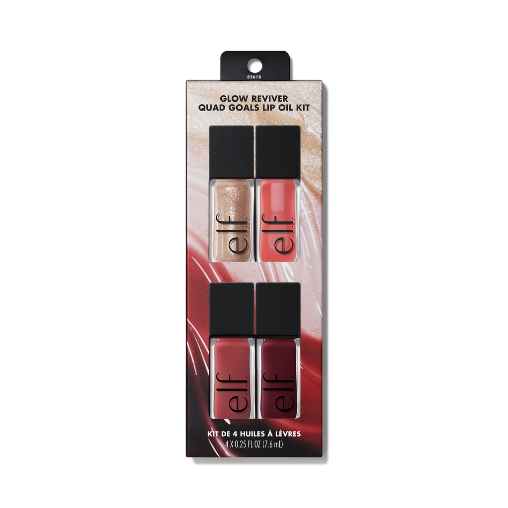 Glow Reviver Lip Oil Quad Goals Lip Oil Set